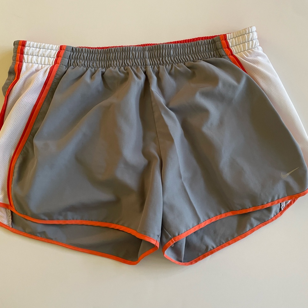 Nike orange and Gray Dri-FIT Shorts